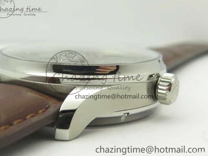 MIROTIME 0127 Lightweight Portuguese Tourbillon IW504602 SS ZF Best Edition Gray Dial on Brown Leather Strap 7177